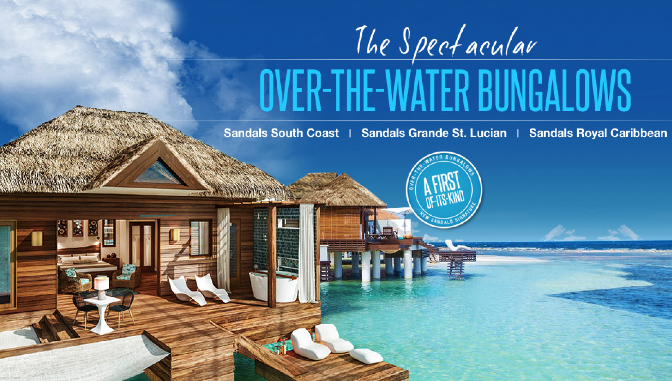 Sandals Overwater Bungalows Now Destination Weddings